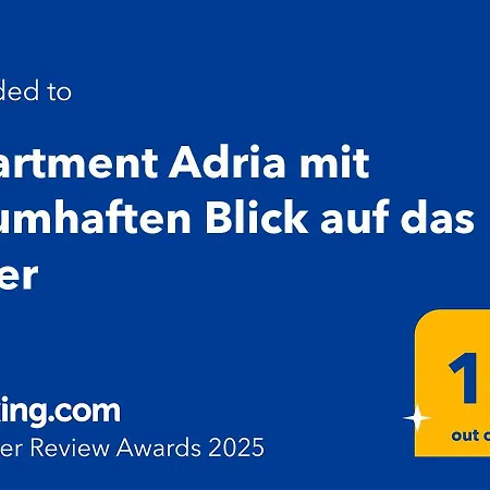 아파트 Adria Mit Traumhaften Blick Auf *